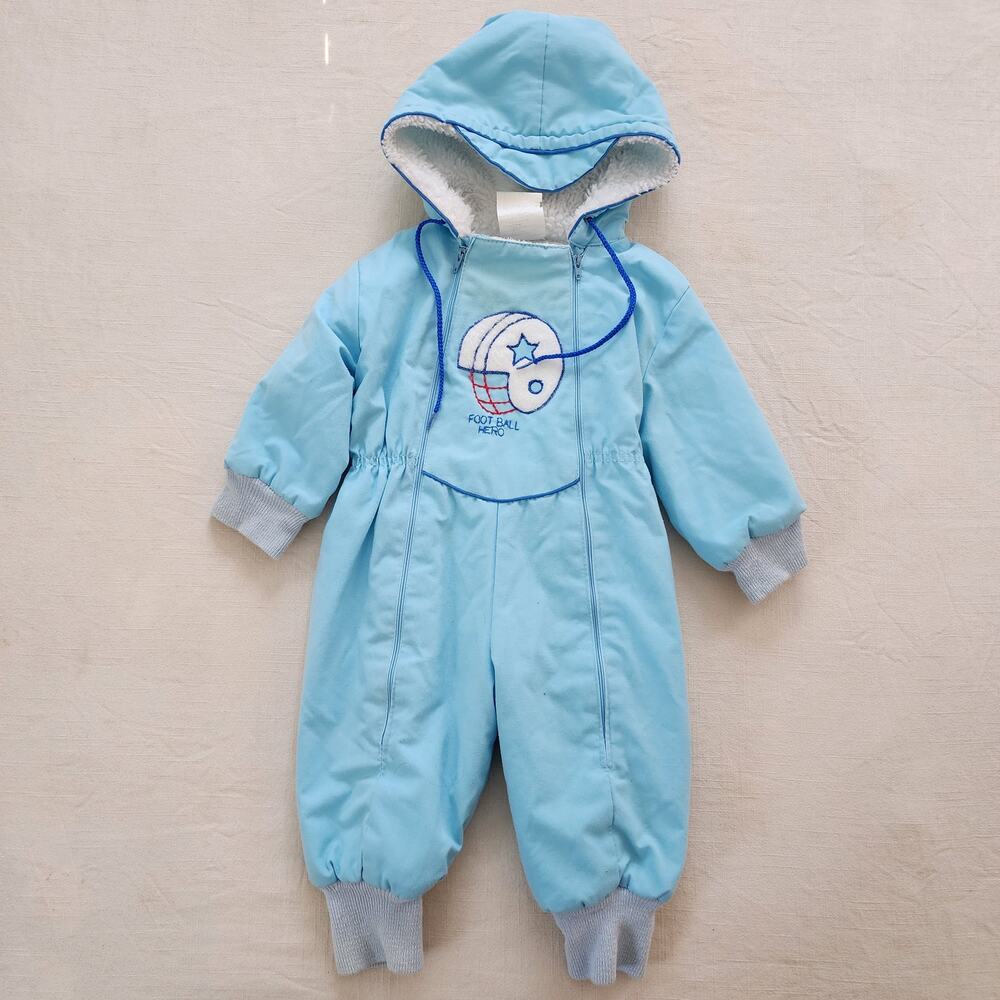 Vintage Football Snowsuit 12 months